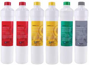 lot 5335 image: Watts Premier Annual RO Pure Plus 6-Pack Filtration Kit for ZeroPure Plus Reverse Osmosis System, Push Button Water Filter Replacement, 2 Sediment Filters, 2 Carbon Pre-Filters, VOC, Membrane - Retail $120