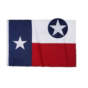 lot 6130 image: TOPFLAGS Texas Flag 3x5 Heavy Duty Outdoor TX State Flags Embroidered Star Sewn Stripes for Outside with 2 Brass Grommets - Retail $17