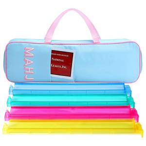 lot 6131 image: Aliceset Mahjong Rack Bag for Mahjong Game Storage 21 x 6.5 x 2 Inches Mah Jong Tile Bags with Zipper for Tiles and Pushers Rack Storage Carrying Bags Gifts Accessories(Only Bag)(Light Blue) - Retail $32