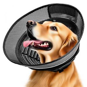 lot 6134 image: Inflatable Dog Cone for Dogs After Surgery,Soft Adjustable Elizabethan Collar for Small Dogs,2-in-1 Dog Cone with Detachable Shield,Anti-Anxiety Comfortable Pet E-Collar Prevents Licking Wounds(S) - Retail $24