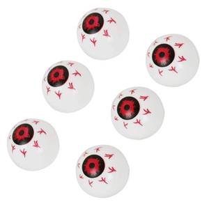 lot 6143 image: Olen Plastic Eyeballs Halloween Decorations, 1.3 Inch Halloween Fake Eye Balls for Crafts, Scary Prop for Party Decor, 6 PCS - Retail $7