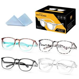 lot 6194 image: KeeiZoes Safety Glasses Anti Fog Goggles For Women, Nurses Protective Eyewear Blue Light and UV Blocking Eye Protection Glasses - Retail $15
