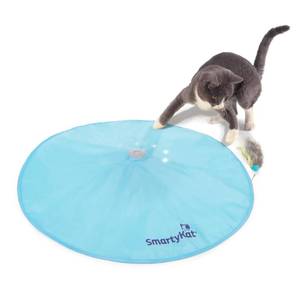 lot 6196 image: SmartyKat Hot Pursuit Electronic Concealed Motion Cat Toy, Unpredictable Erratic Movement Mimics Prey for Active Hunting for Cats and Kittens, Battery Powered - Retail $24