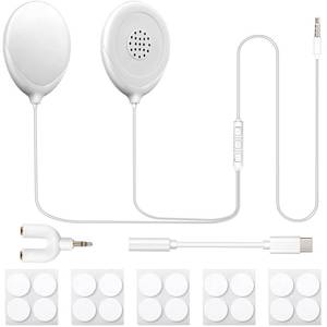 lot 6203 image: Konohan 8 Pcs Baby Bump Headphones Set Belly Headphones for Pregnant Women White Belly Speakers Women for Pregnancy Safely Play Music, Sounds, and Voices to Your Baby in The Womb - Retail $21