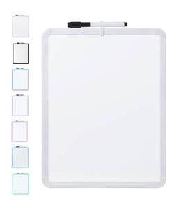 lot 6212 image: Mr. Pen- Dry Erase Board, 14� x 11� with a Black Dry Erase Marker, Small Mini White Board for Students, White Frame, Includes Double Sided Tapes - Retail $7