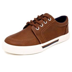 lot 6216 image: LONDON FOG Kids Askem Slip-On Casual Shoe Canvas Sneaker Cognac 12&nbsp