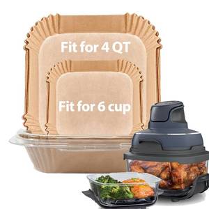 lot 9698 image: Air Fryer Liners for Ninja Crispi Air Fryer, Ninja Crispi Accessories for Ninja Crispy, 150Pcs Ninja Glass Air Fryer Liners, Crispi Air Fryer Parchment Paper Liners, Ninja Kitchen Appliances - Retail $13