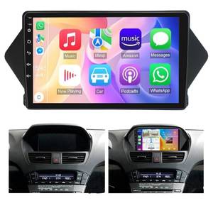 lot 9707 image: Car Radio for Honda Acura MDX 2007-2013 with Wireless Apple Carplay Android Auto, 9�� Touch Screen Upgrade for Acura MDX Android Radio with GPS, WiFi, Bluetooth, FM, SWC, Mic, Backup Cam - Retail $127
