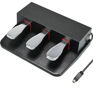 lot 9713 image: 3 Piano Pedal for Yamaha Keyboard, 3-Pedal Unit for P125 P121 P515 P128 P525 DGX670 Digital Piano Keyboard, SoftSostenutoSustain Pedals - Retail $594