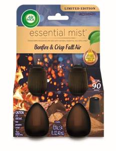 lot 10037 image: Air Wick Essential Mist � Twin Refill Bonfire and Crisp Fall Air, 2 Refills - Retail $11
