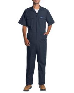 lot 10040 image: HISEA Coveralls for Men Short Sleeve, Mens Lightweight Mechanic Work Jumpsuit with Pockets, Stain and Wrinkle Resistant, XXL - Retail $40