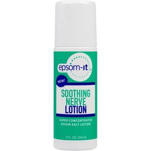 lot 10044 image: Epsom-It Soothing Nerve Lotion - Roll On Epsom Salt Magnesium Lotion, Topical Magnesium Cream with Capsaicin and Arnica for Tired Muscles and Sleep, 3oz - Retail $15