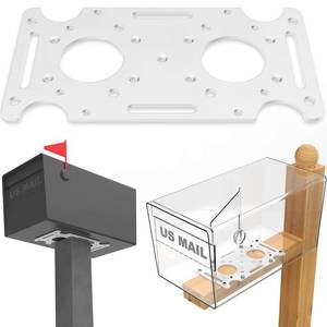 lot 10070 image: Mailbox Mounting Board, Post Mount Adapter Plate for Metal Post, Reinforced Installation Plate WhiteCompatible with Mail Boss, Architectural MAILBOXES, Gibraltar, hykolity, ShoppingOnBed, adoorn - Retail $20
