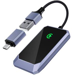lot 10089 image: TERUNSOUl Wireless CarPlay Adapter for Apple iPhone, Convert Wired CarPlay to Wireless, Plug-and-Play, Stable Connection Compatible with OEM Wired CarPlay Vehicles and iOS 10 - Retail $30