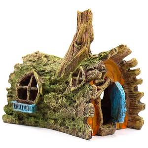 lot 13959 image: fazhongfa Fish Tank Decorations Betta House Hide Cave Aquarium Ornament Small and Medium Fish Accessories Fish Resin Toys Hideouts Aquarium Backgrounds - Retail $14