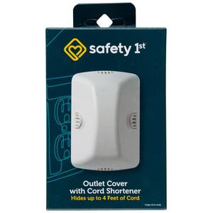 lot 14477 image: Safety 1st Outlet Cover with Cord Shortener for Baby Proofing - Retail $4