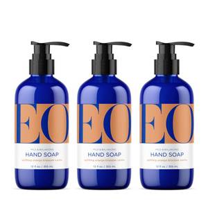 lot 14485 image: EO Liquid Hand Soap, 12 Ounce (Pack of 3), Orange Blossom and Vanilla, Organic Plant-Based Gentle Cleanser with Pure Essential Oils - Retail $26