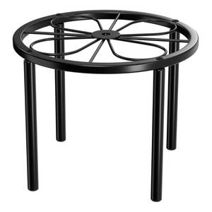 lot 16287 image: Chinpakden Plant Stand Plant Holder - 7.9 x 7.9 x 5.9 inches Plant Riser for Garden Courtyard, Heavy Duty Flower Stand for Multiple Plant Indoor or Outdoor, Black. - Retail $8