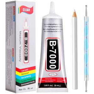 lot 16303 image: FITTDYHE B7000 Glue Clear with Precision Tip50Ml B7000 Glue Clear for Rhinestones Glue for Crafts, Multipurpose Jewelry Glue for Fabric DIY Craft Makeup Shoes Jewelry Making Nail Art - Retail $7