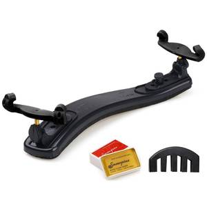 lot 16328 image: NANYI 44 Violin Shoulder Rest Collapsible Adjustable 34 Size Violin niversal Type Violin Parts soft Safety Easy to use, High strength sponge (Black) mute and rosin. - Retail $9
