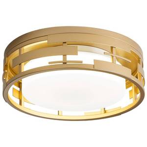 lot 17126 image: VIOLOEMI Modern Gold Flush Mount Ceiling Light, Dimmable Led Ceiling Light, Round Lighting Fixtures Ceiling for KitchenBathroomBedroomHallway, 12 Inch - Retail $58