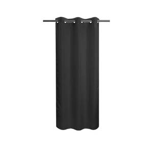 lot 18080 image: River Dream Stall Size No Hook Black Shower Curtain Soft Microfiber - 36 Wide Small Fabric Shower Curtain Set for Narrow Stall, Waterproof and Washable, Bottom Magnets, Black, 36x74 - Retail $17
