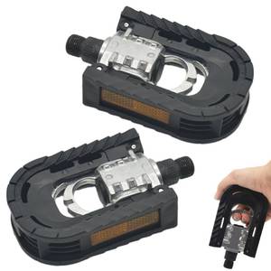 lot 18086 image: 1pair Folding Bike Pedals Mountain Bike Pedals Aluminum Bicycle Flat Pedals 916 with Reflective Strips Wide Flat Cycling Pedals for Ebike, Urban Commute, MTB Bikes(ColorBlackSilver) - Retail $10