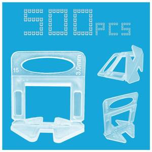lot 1786 image: 500 pcs tile leveling systemtile spacers 18 inchtile leveling for Professional Ceramic Tile and Stone Installation (clear) - Retail $17