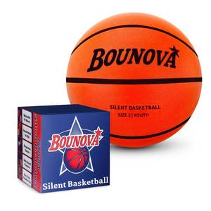 lot 1788 image: BOUNOVA Silent Basketball  Real Feel Powerful Bounce  Elegant Gift Box Packaging  Durable Pro-Grade PU Foam  Indoor Basketball for Quiet Dribbling and Training - Retail $23