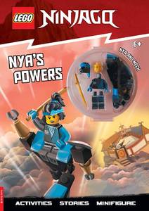 lot 2202 image: LEGO NINJAGO Nyas Powers Activity Book (with Nya LEGO minifigure and mech) (LEGO� Minifigure Activity) - Retail $18