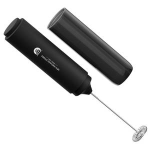 lot 2208 image: Travel Milk Frother with Cover - Handheld Electric Foam Maker with Stainless Steel Whisks, Portable Drink Mixer for Coffee, Latte, Matcha, Hot Chocolate - Retail $8