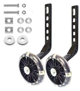 lot 2211 image: Mehome Flash Training Wheels for 12 14 16 18 20 Inch Kids BikeHeavy Duty Training Wheels are for Single Speed Bicycle - Retail $12