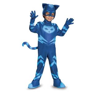 lot 2214 image: Disguise Catboy Deluxe Toddler PJ Masks Costume, Large4-6 Blue - Retail $25