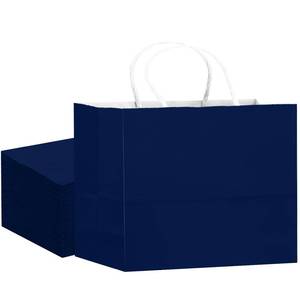 lot 2274 image: qiqee 24PCS Large Gift Bag with Handles Bulk 13x4.5inx10in Gift Bags Green Blue Bags Multiple Uses (32x11x25cm,Wide Large) - Retail $17