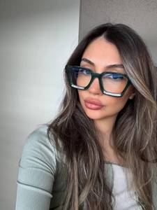 lot 2287 image: VISOONE Blue Light Blocking Glasses with TR90 Rectangle Frame and Chic Preppy Look for Women Men RIVER - Retail $16