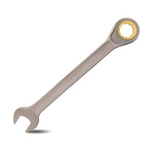lot 2300 image: Meccion Combination Wrench 1-14 Inch SAE Open End Ratcheting Wrench - Industrial Grade Gear Spanner with Grey Nickle Plated - Retail $27
