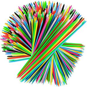 lot 2313 image: Pick Up Sticks - 240 Pieces Classic Pickup Sticks Retro Toys with 1 Black Bag for Family Fun Game Present - Retail $9