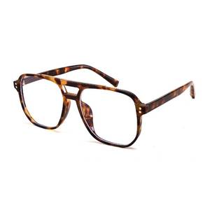 lot 2327 image: FEISEDY Blue Light Blocking Glasses Fake Nerd Clear Square Computer Lightweight Pilot Glasses Frame Oversized B2866 - Retail $14