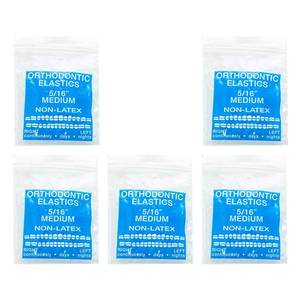 lot 2332 image: JMU Orthodontic Elastics 516 Inch Medium 4.5oz 500 pack Intraoral Rubber Bands Latex Free Dental Rubber Bands Made in USA - Retail $9