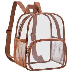 lot 2342 image: USPECLARE Clear Backpack for Stadium Events Small Clear Backpack 11.5x9.5x6 for Concert Sport Events Work Travel - Retail $16