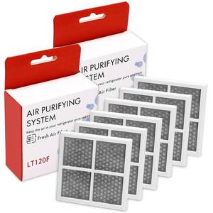 lot 2348 image: LT120F Refrigerator Air Filter Replacement for LG LT120F Kenmore Elite 46-9918 469918 9918 Replaces ADQ73214402 ADQ73214403 ADQ73214404-6 Pack - Retail $18