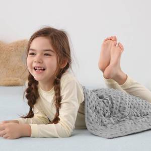 lot 4000 image: Sivio Weighted Lap Blanket, Weighted Blankets,Soft and Cozy Cooling Heavy Blanket, Calm and Nap, School and Home,2lbs 20 x 30inches, Grey - Retail $25