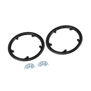 lot 4007 image: REPAIROCK 2pcs 48 Teeth 9.5cm 5 Holes Bicycle Bike Crankset Chain Wheel Cover Protection Chain Wheel Protective Black Auto Replacement Parts - Retail $17