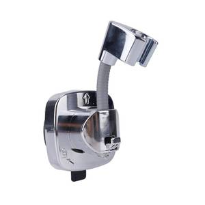 lot 4019 image: Suction Cup Handheld Shower Head Holder, Adjustable Shower Wand Holder with Strong Suction Seal Removable No Drill Showerhead Wall Mount Hand Held Bracket for Bathroom Fits Most Sprayers (Silver) - Retail $8