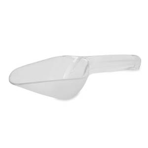 lot 4032 image: Rubbermaid Commercial Products Plastic Utility Ice Scooper, 6-ounce, Clear, Dishwasher Safe Kitchen Scoop for WeddingsBarIce BucketKitchenPopcorn - Retail $7