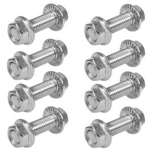 lot 4048 image: YUEARN Flange Hex Head Bolts, Flange Nuts, 304 Stainless Steel, Exhaust Manifold Hardware Kit (BoltsandNuts) M10 x 1.5-35mm (8-Pack) - Retail $10