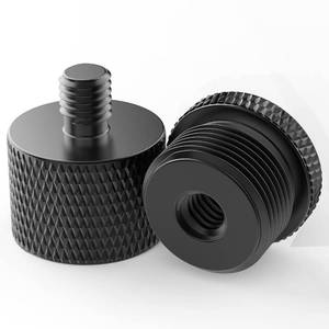 lot 18124 image: Donuts Mic Stand Adapter 58 to 14 and 14 to 58 Screw Thread Adapter Microphone to Tripod Adapter - Retail $7