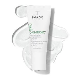 lot 18126 image: IMAGE Skincare, ORMEDIC pH Balancing Lip Enhancement Complex, with Avocado Oil and Vitamin E for Deep Hydration, Clear, 0.25 fl oz - Retail $29