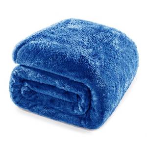 lot 19310 image: Whale Flotilla Royal Blue King Size Blanket for Bed, 300GSM Soft Warm Fleece Fabric, Decorative Lightweight Plush Fluffy Blankets for All Season, 90x104 Inch - Retail $25