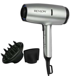 lot 19314 image: Revlon Dry Max 1875W Infrared Hair Dryer  Silver - Retail $40